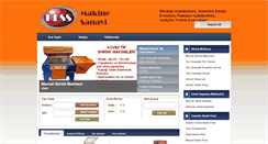 Desktop Screenshot of makinedukkani.com